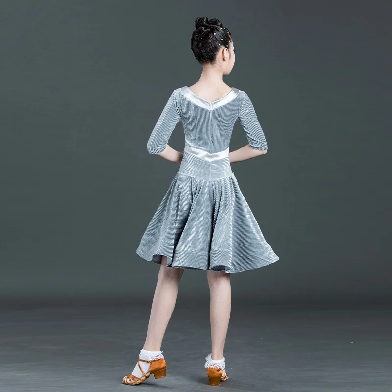 Платье детское бархатное с длинными рукавами для латиноамериканских