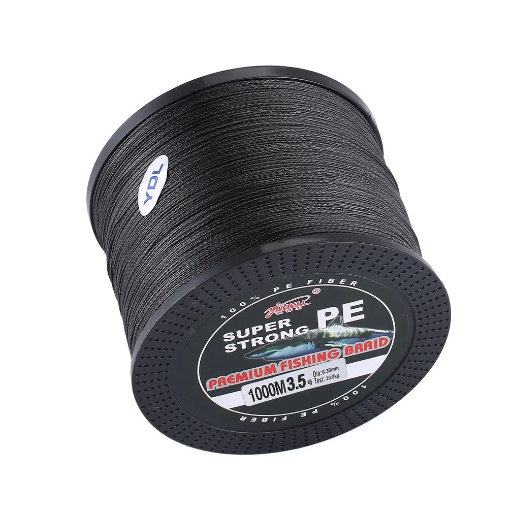 

Strong 4 Strand 1000M Premium PE Braided Fishing Line Lake Multifilament Wire Woven Thread