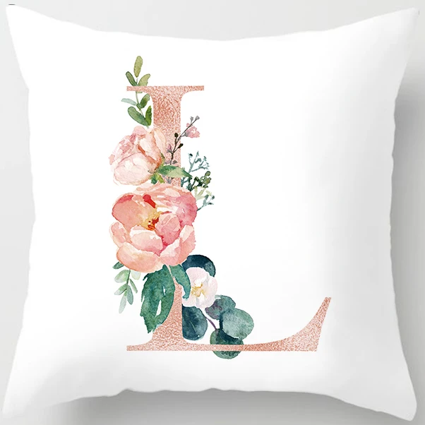 Новейшие украшения детской комнаты с буквенным принтом Подушка Чехол английский