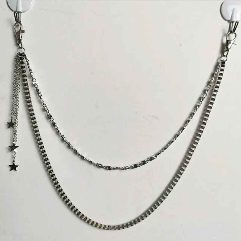 Punk Keys Chain for pants women men Cross keychain clip on chains belts punk jeans Rock Hip Hop jewelry | Украшения и аксессуары
