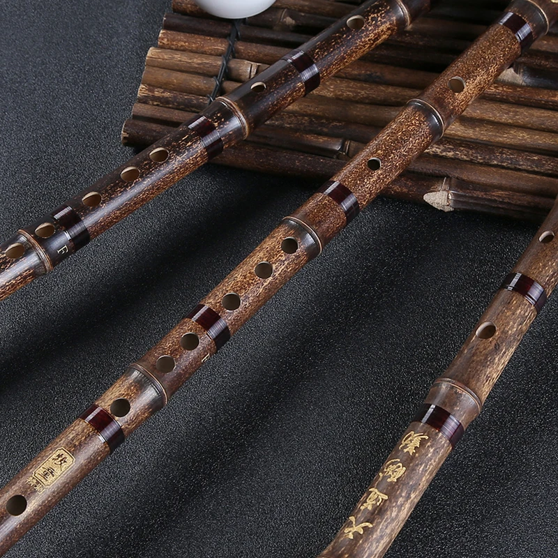Китайский Фиолетовый бамбуковая флейта Unpainte CDEFG ключ flauta поперечный Bambu один