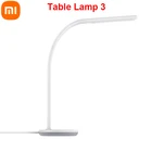Умная настольная лампа Xiaomi Mijia Philips, умный светильник для чтения с 3 светодиодами, 10 уровней приглушения яркости, прикроватный светильник для студентов с датчиком окружающего освещения