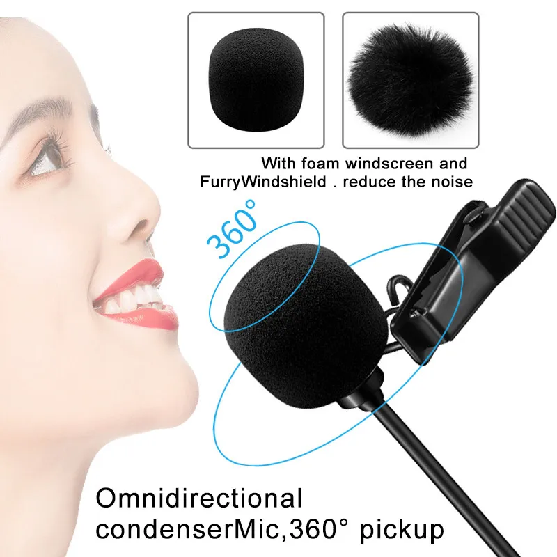 Разветвитель Sairen TRRS 6 м микрофон для интервью петличный на лацкане записи голоса