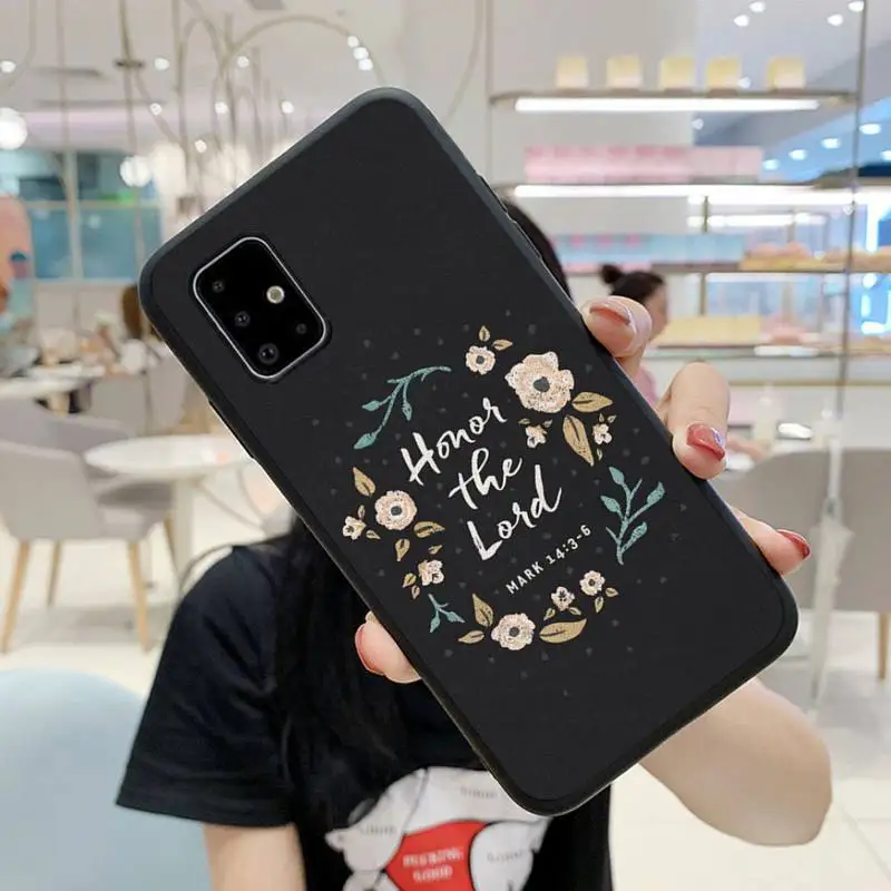 

Bible Verse Phone Case For Samsung A6 A7 A8 A10 A11 A20 A21 A30 A31 A40 A50 A70 A80 A91 Plus S E Cover