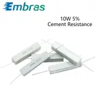 10 Вт точность сопротивления цемента 5% 10 Ом горизонтальный 0.1R 0.5R 10R 15 20 100 120 330 Ом 820 Ом 1  100K 10 шт.