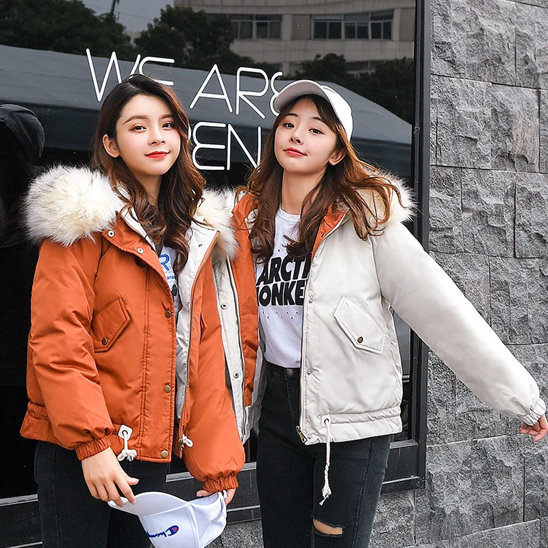 Горячая Распродажа пуховая парка женская одежда 2019 новая свободная Хлопковая