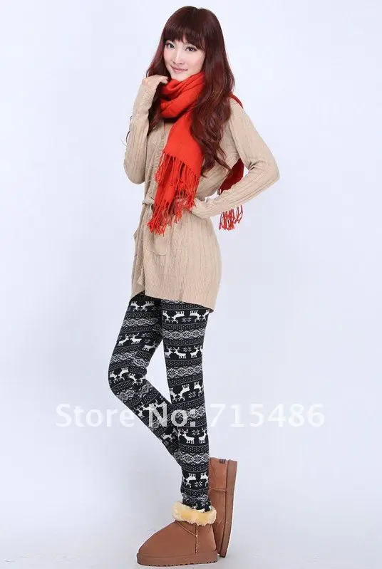 ML7558Leggings Теплые леггинсы для женщин,, женские теплые брюки, кашемировые зимние штаны, галактические леггинсы, зимние - Цвет: ML7558Leggings