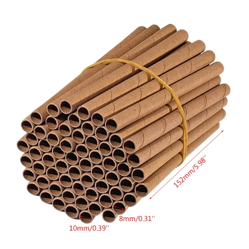 50pcs bee house tubes refill bee paper tube liners for insect nest beehive house free global shipping