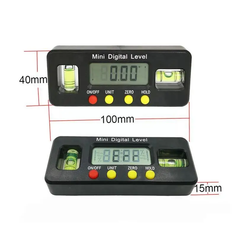 Digital angle finder Protractor electronic level box Degree with digital tool measuring Portable inclinometer 360 mag H7K2 | Инструменты
