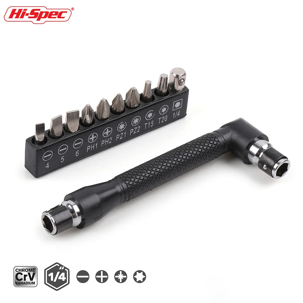 Hi-Spec 19 шт. Набор отверток в форме L с двумя наконечниками 1/" торцевой ключ с торцевыми головками Набор отверток Набор для ремонта ручных инструментов