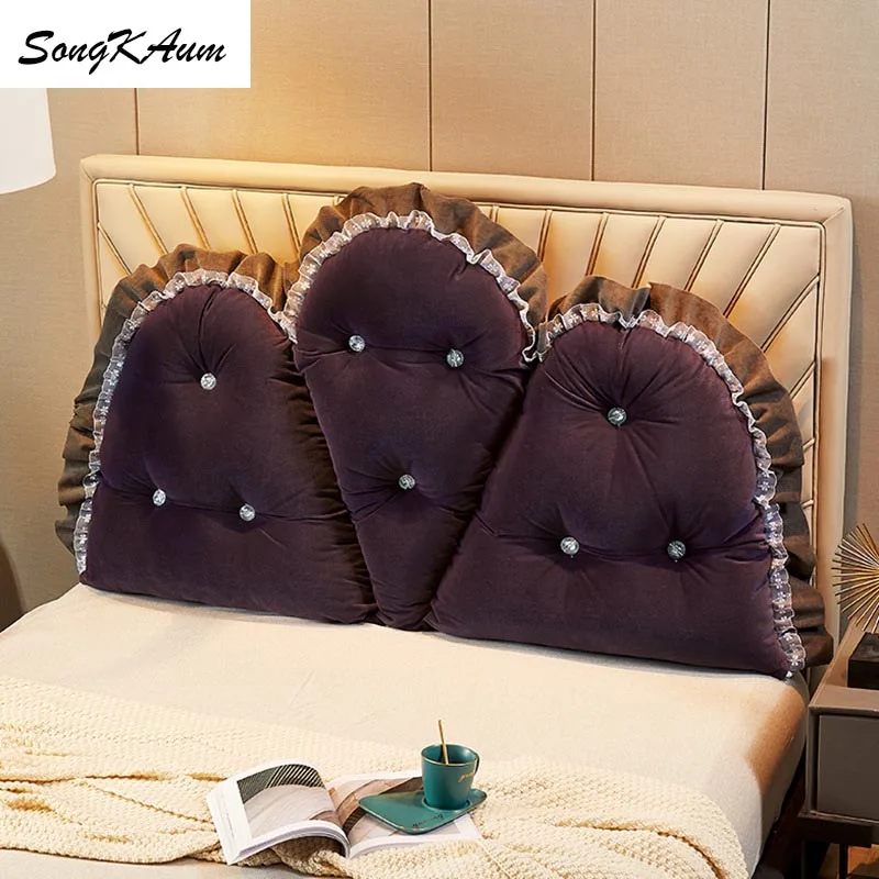 Моющиеся длинные прикроватные подушки SongKAum в европейском стиле с наполнителем