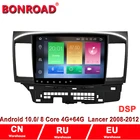 Автомагнитола Bonroad, 2 Din, 64 ГБ, Android 10,0, для Mitsubishi Lancer X 2010-2015