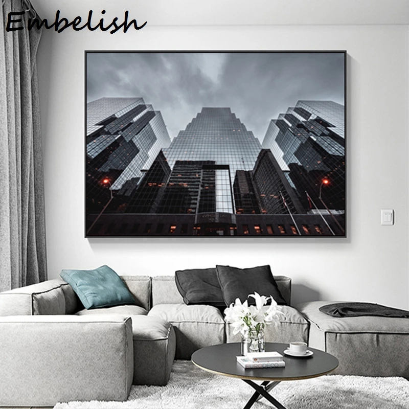 1 шт. скандинавские черно белые строительные геометрические Плакаты для коридора