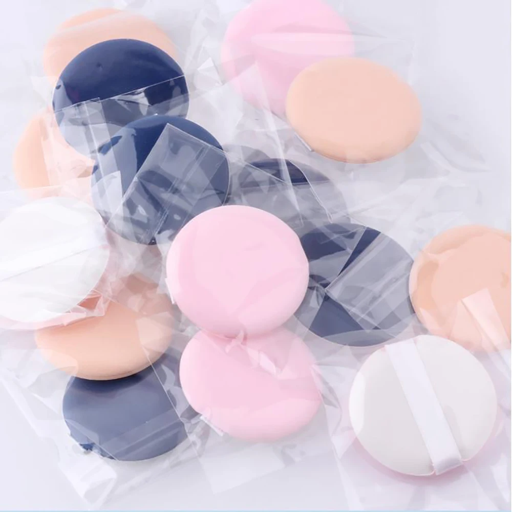 

10pcs Smooth Cosmetic Puff Facial Powder Puff Soft Makeup Foundation Sponge Cosmetic Air Cushion Pad Beauty Tools Accessories