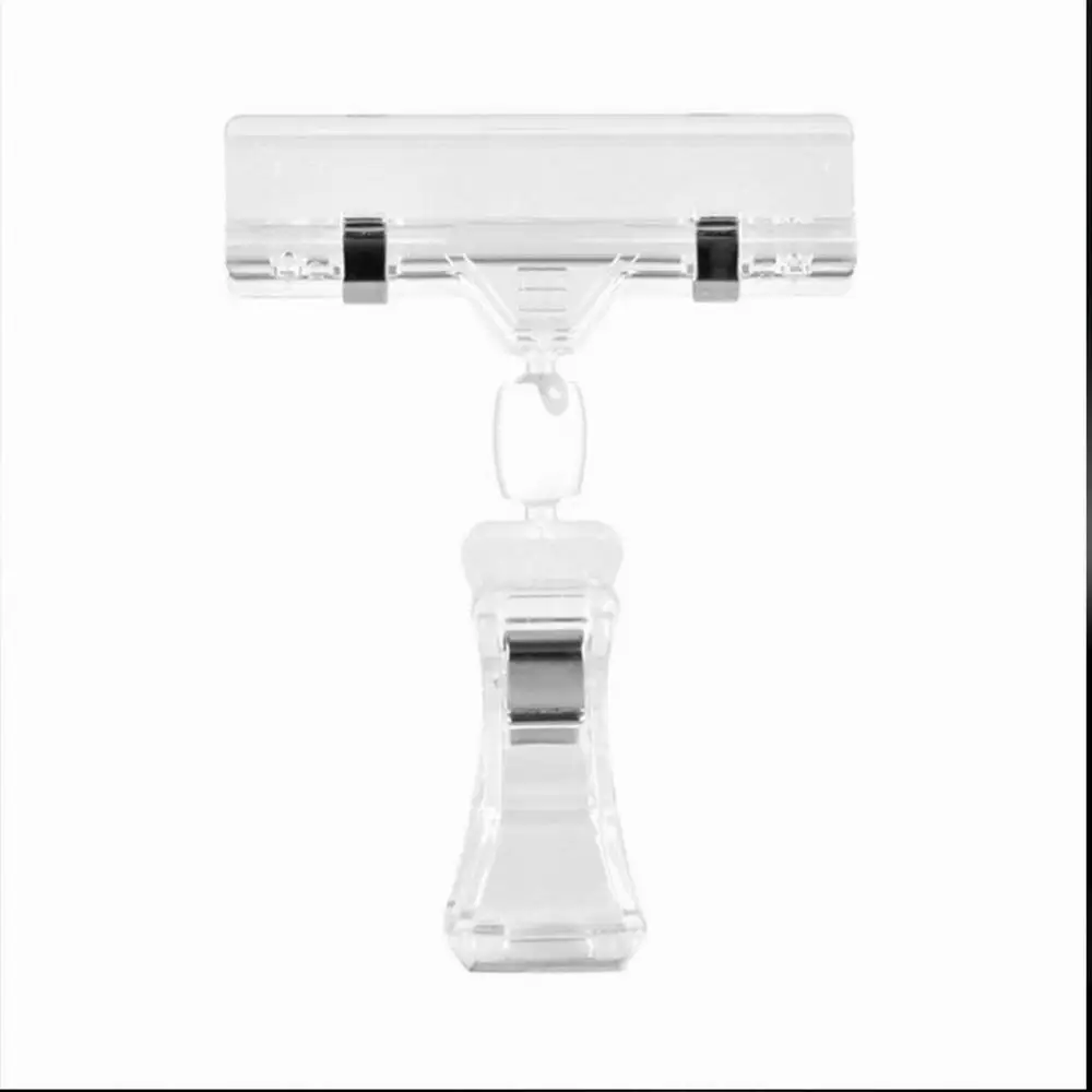 Multi-Function Clear Plastic Advertising Clips Sign Display Price Label Tag Clip Holders In Supermarket Retailers | Дом и сад