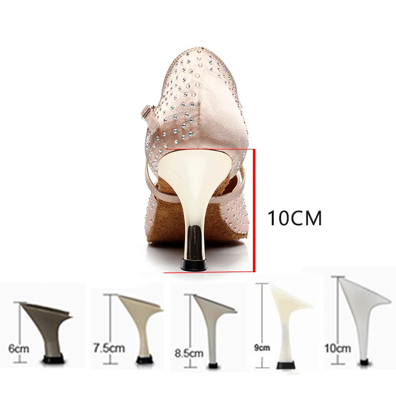 DKZSYIM/Элегантные стразы Обувь для латинских танцев женщин Женская танцевальная