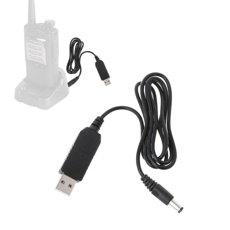 10V зарядка через usb кабель для BaoFeng UV-5R UV-82 BF-F8HP UV-82HP UV-5X3 Зарядное устройство База для переносного приемо-передатчика Универсальный Зарядное устройство кабель провод