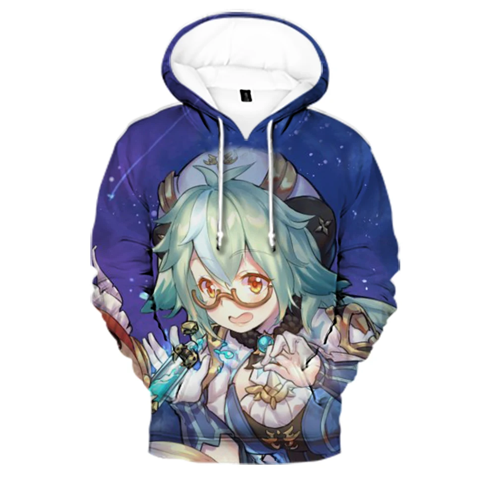 

New anime Genshin impact Men's hoodie sweatshirt kawaii hoodie oversized hoodie Autumn Winter Streetwear Casual Teenage child