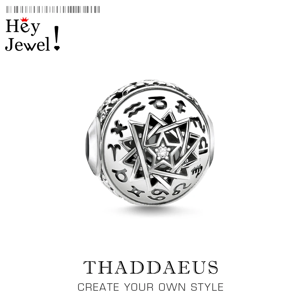 

Beads Zodiac Sign Fits Bracelet Europe Necklace 925 Sterling Silver Karma Magic Charm European Jewelry Accessories For Women Men