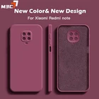 Чехол M3C из жидкого силикона для телефона Xiaomi Redmi Note 7 8 9 9S 10 Pro Max 5G, противоударный тонкий мягкий защитный чехол