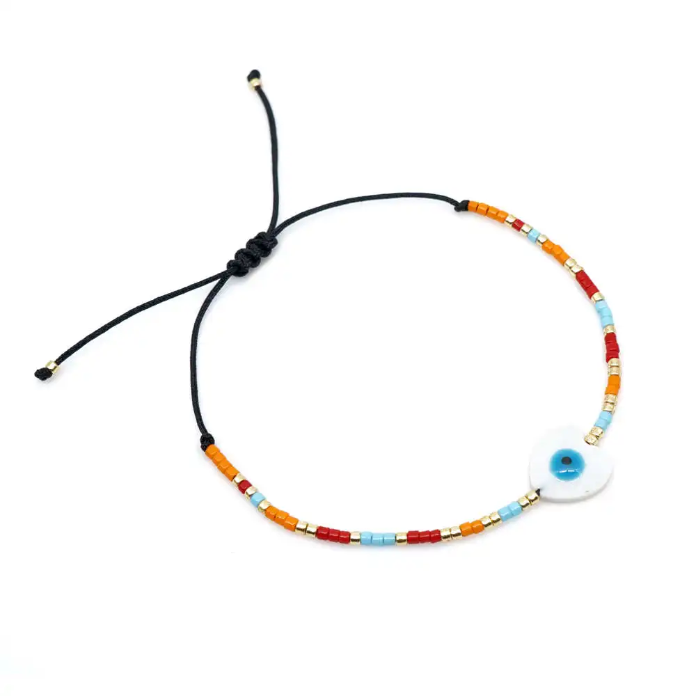 Go2boho MIYUKI Evil Eye браслеты Fatima ручной браслет женские крест Pulsera Mujer Boho шикарные летние пляжные ювелирные изделия со звездами Bijoux