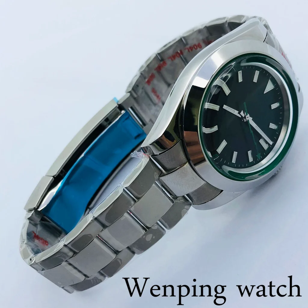 Часы мужские механические водонепроницаемые без логотипа 39 мм