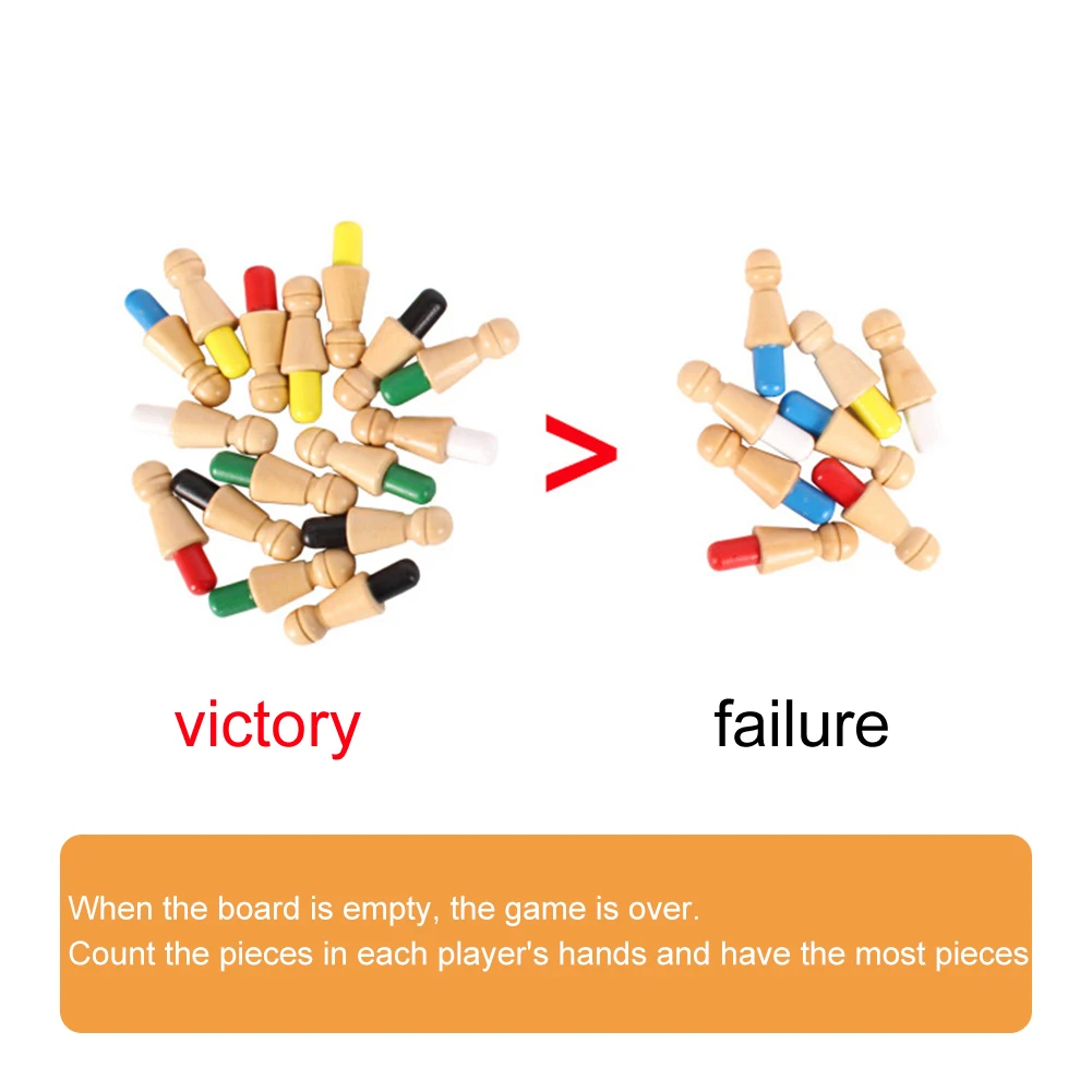 

Kids Wooden Memory Match Stick Chess Fun Color Game Board Puzzles Educational Toy Cognitive Ability Learning Toys for Children