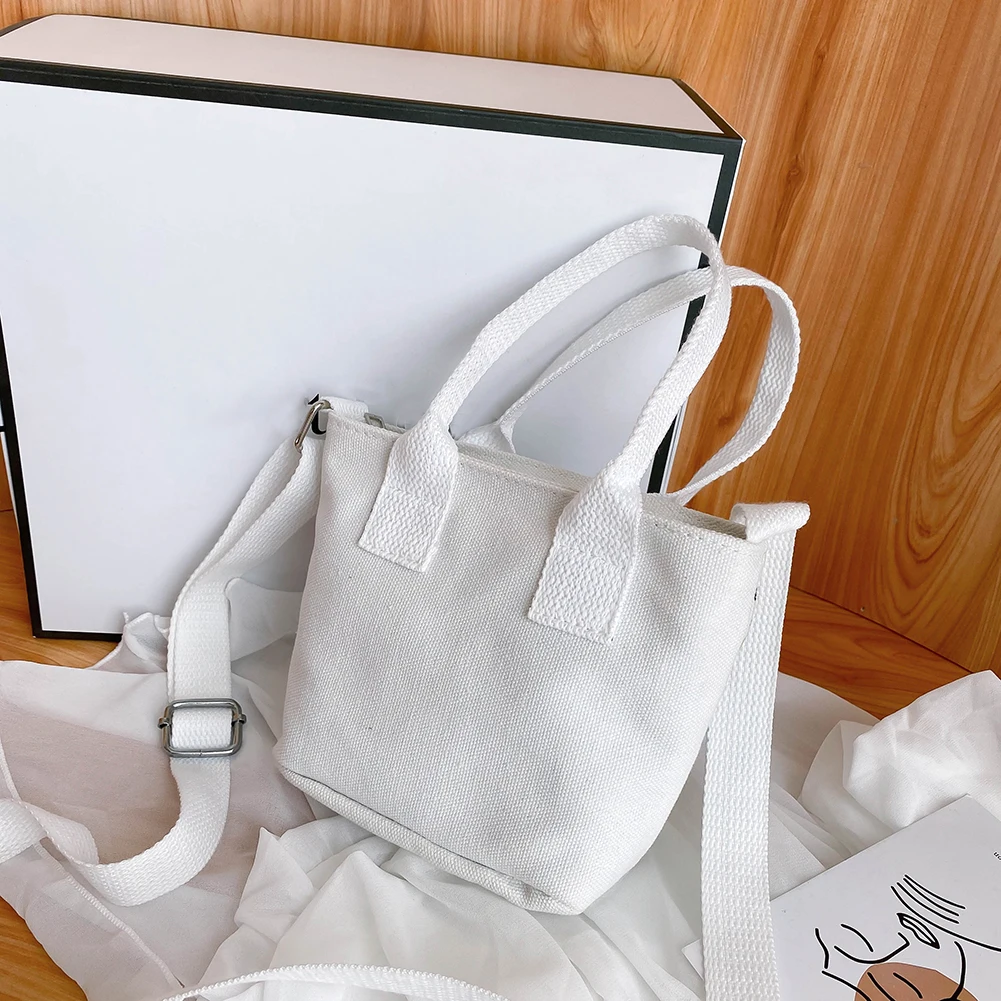 Симпатичные женские сумки на плечо с мультяшным граффити холщовая маленькая