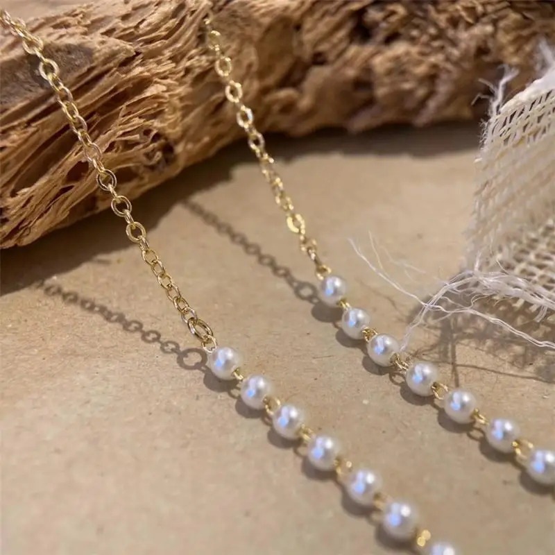 

Imitation Pearl Beaded Chain Fashion Eyeglasses Chainfor Women Necklace Bracelet Sunglasses Eyewear Retainer Mask Hanging Rope