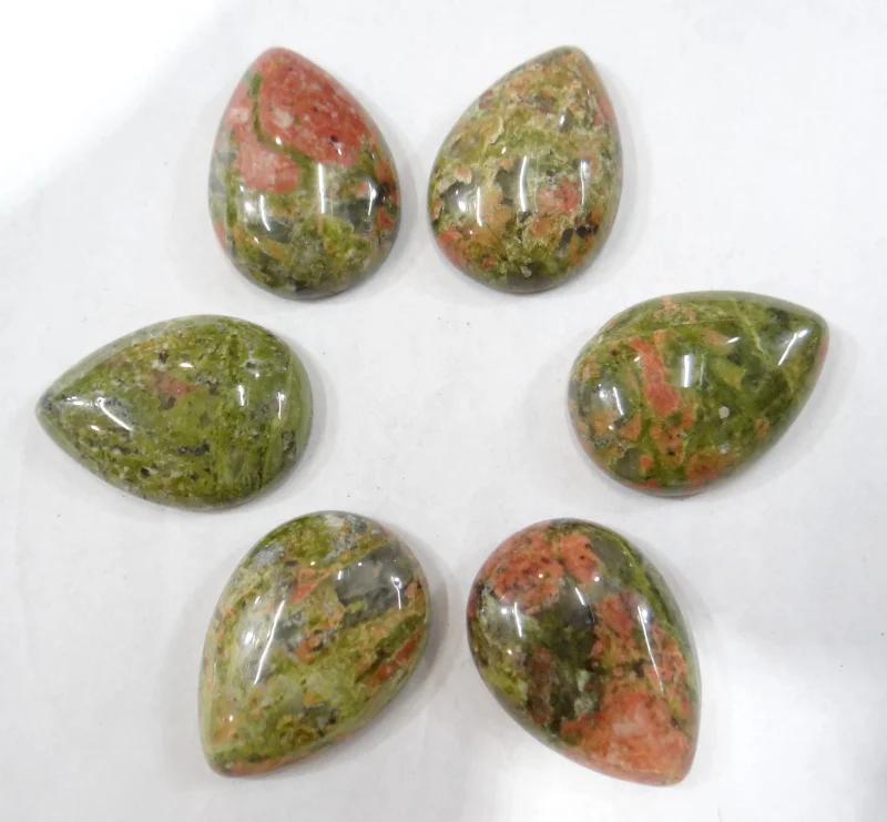 

wholesale 12PCS crystal Natural Stone water drop Cabochons 25*18MM No hole agates Beads for DIY Jewelry Making ring Accessories