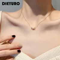 dieyuro 316l stainless steel small exquisite full zircon candy pendant sweet happy birthday gift for girl new arrival customize
