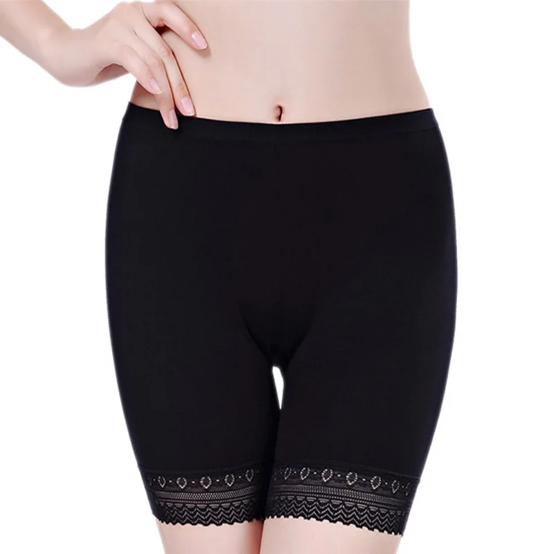 Дамское нижнее белье Модальные Безопасные Брюки противоскользящие кружевные