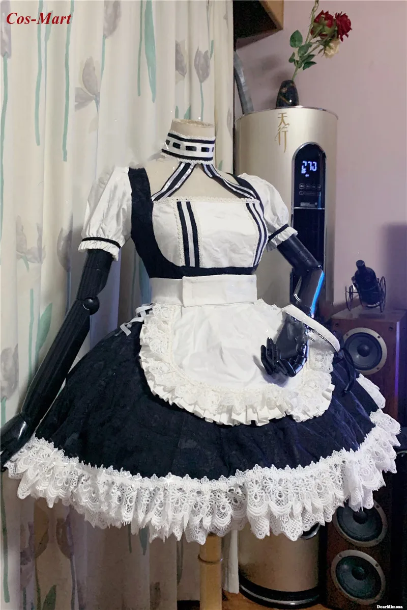 Горячая игра Azur Lane HMS Sirius для Маскарадного костюма Два слоя кожи платье горничной