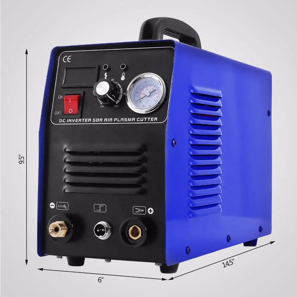 CT50 220V 50Amp Plasma Cutter Plasma Welders Machine with PT31 Cutting Torch Welding Accessories Power Tools for Industrial