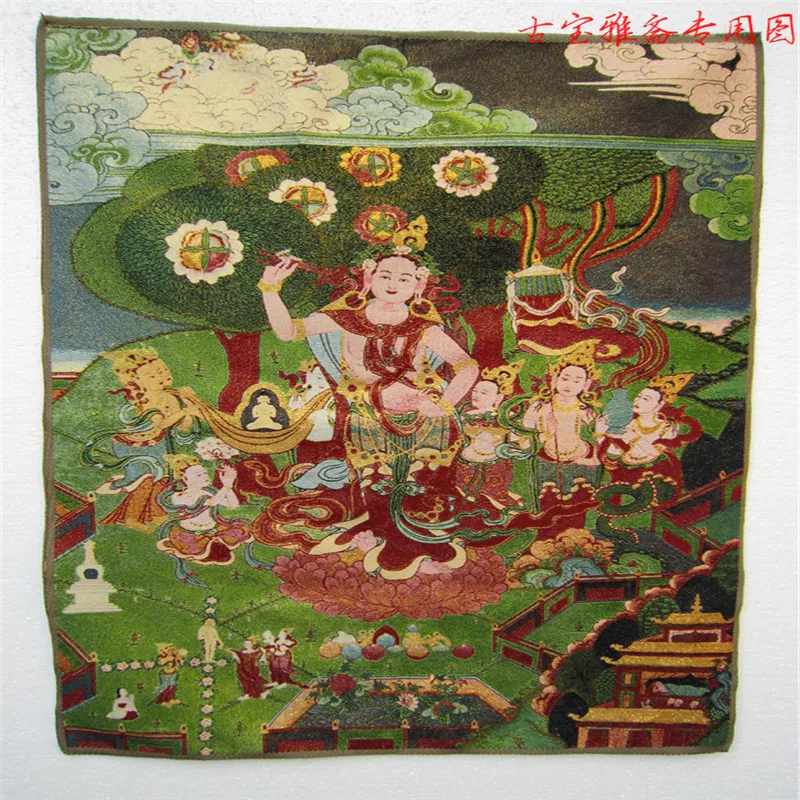 

Tibet Buddhist Thangka Silk Embroidery Like Home Furnishing Hanging Like Decoration Wholesale