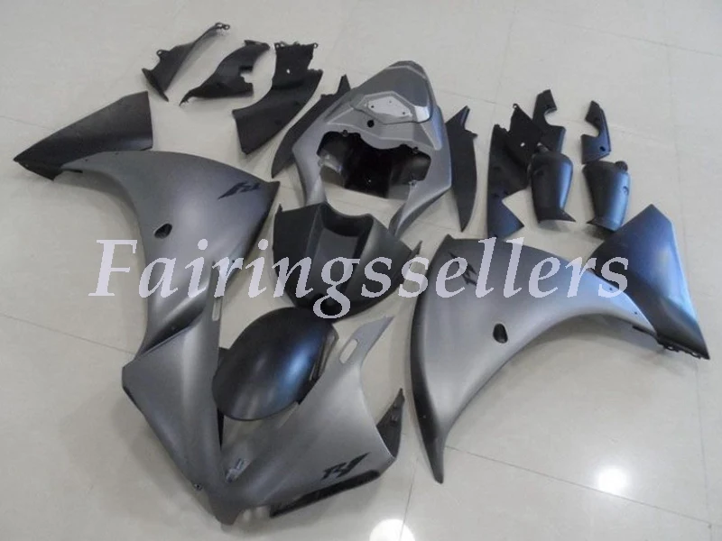 4 бесплатные подарки ABS Полный Танк обтекатель подходит для Yamaha YZF1000 R1 2013 13 14 YZF R1 пользовательские обтекатели комплект ver серый