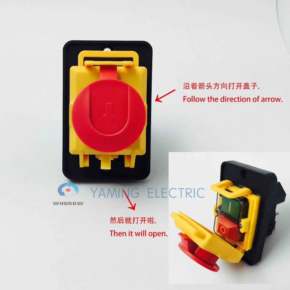 Моментальная Перезагрузка Пресс кнопочный YCZ4 A аварийной остановки 7 контактов