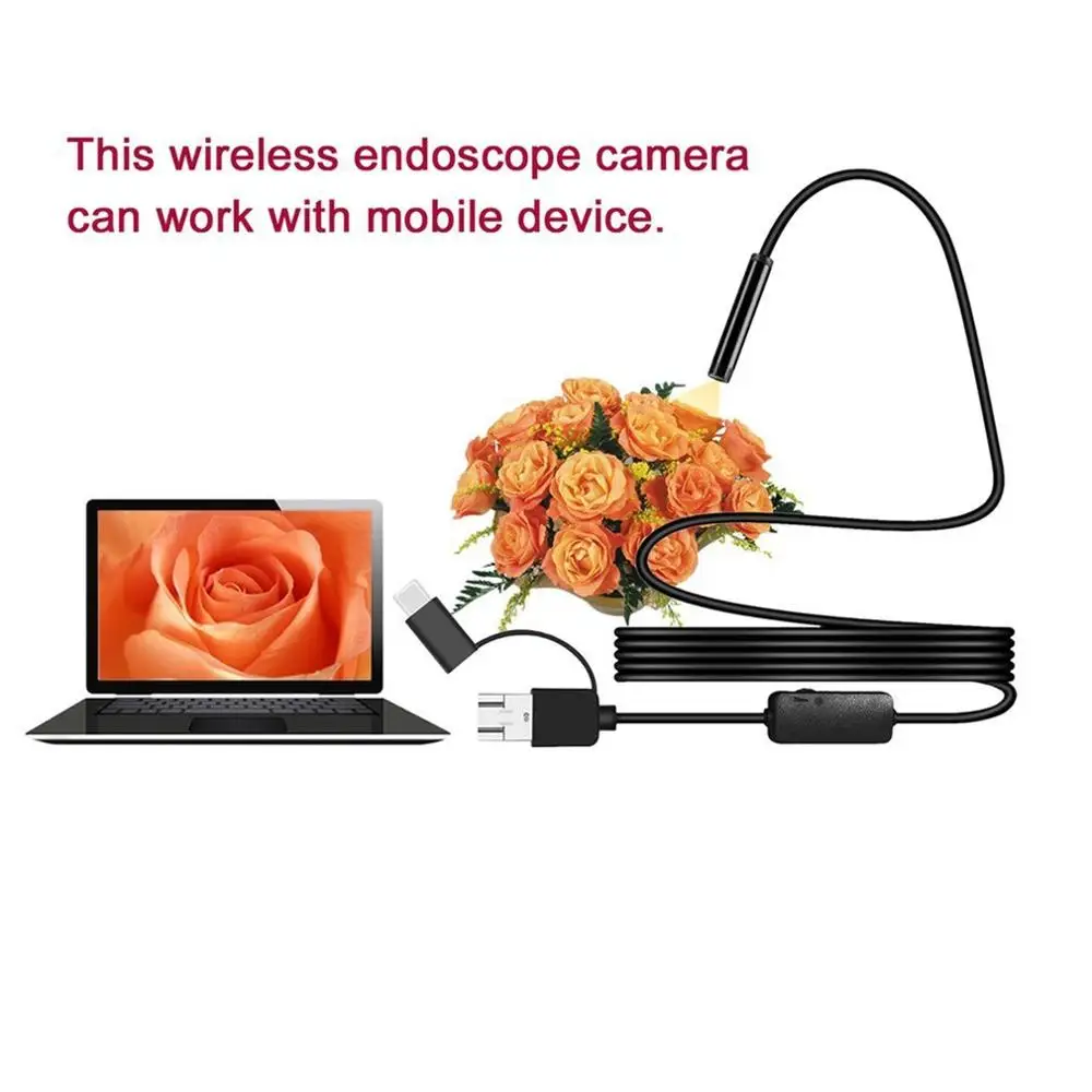 3 в 1 USB 720P бороскоп для Android Type-C 2/3 5/5/10 м | Безопасность и защита