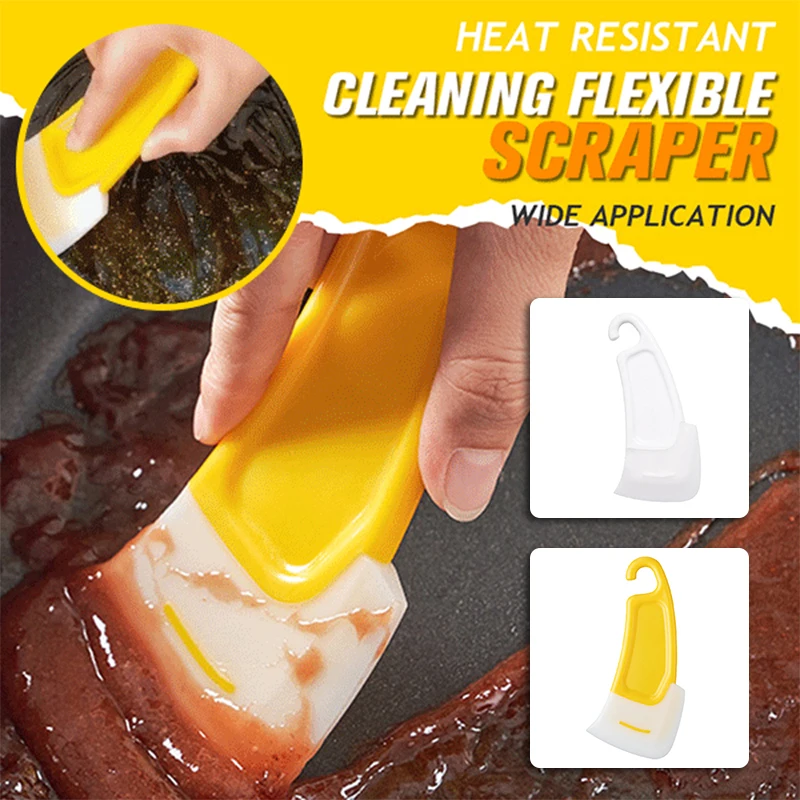 

Термостойкий чистящий гибкий скребок с подвесным крючком, инструмент для чистки, товары для кухни GQ