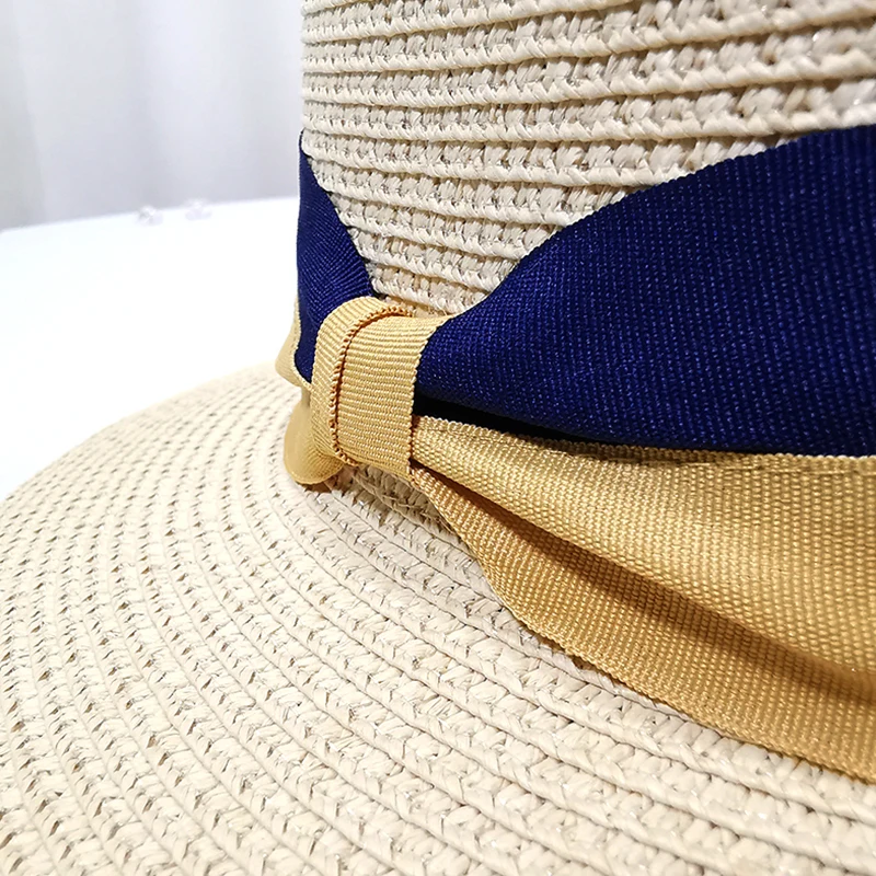 Панама мужская соломенная с бантом летняя 2021 | Аксессуары для одежды