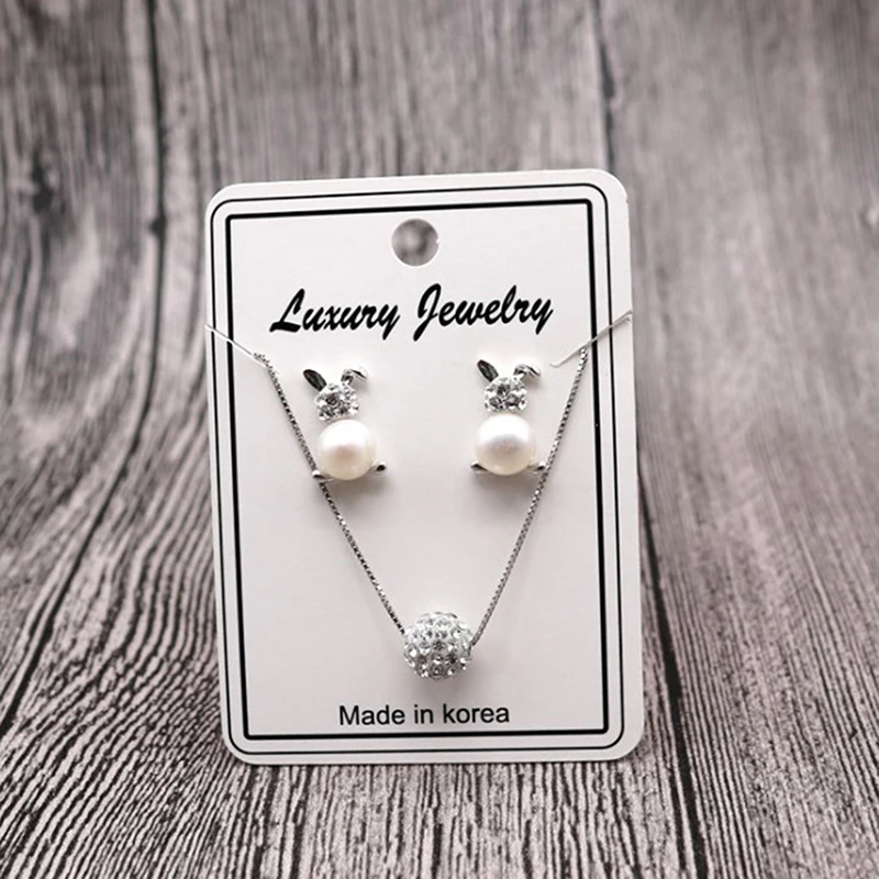 Fashion 5x7cm 50pcs/lot Elegant Women Pattern Earring Display Cards Necklace Jewelry Packing Paper Card Tag Holders Custom logo | Украшения