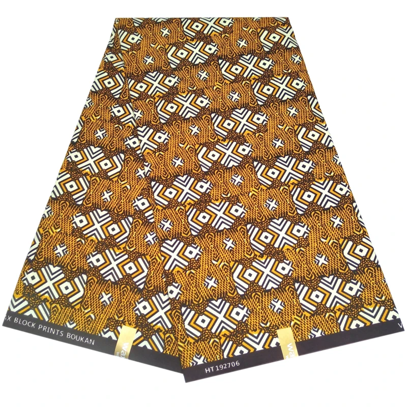 

2020 Fashion New Arrival Ghana Wax Print Fabric African Pagne Guaranteed Nederlands Real Wax Fabric 100% Polyester 6 Yards\Set