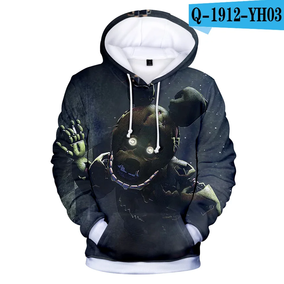 

Novelty Boy/girl Hoodie Five Nights at Freddys Sweatshirt Men/women Hoody FNAF Tracksuits Classic Autumn Winter Clothing