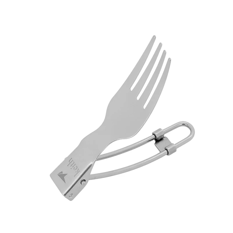 Титановая вилка столовая посуда столовые приборы из чистого титана для кемпинга