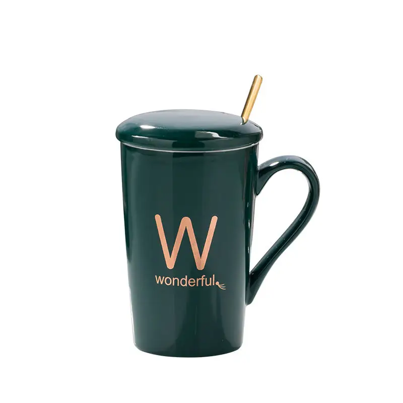 Креативная кружка индивидуальный тренд керамическая чашка с буквами для пары