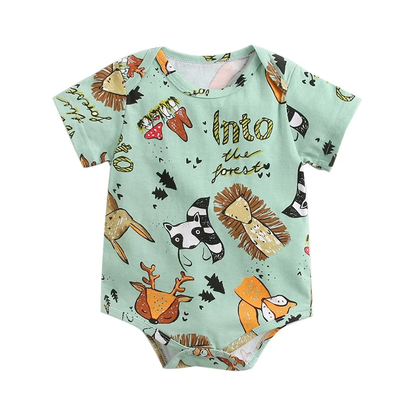 Хлопковый комбинезон для новорожденных девочек 0 24 месяцев|Ромперы| |