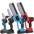 Электрическая пила 4 дюйма6 дюймов8 дюймов, мини-резаки для дерева, кронштейн двигателя для аккумулятора 18 в, 500 обмин, цепной электроинструмент