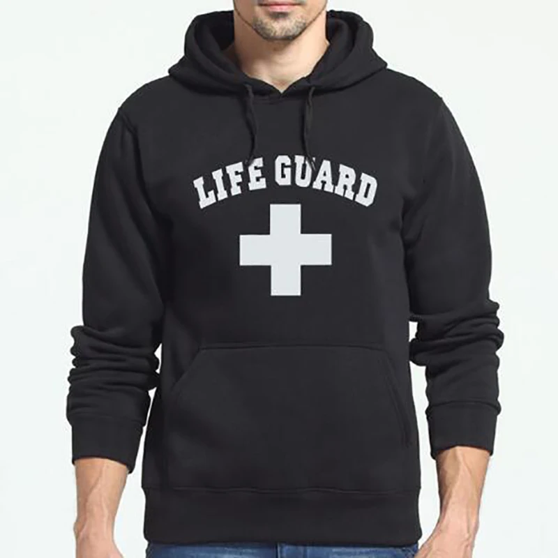 LIFE GUARD забавные толстовки с принтом мужская повседневная модная толстовка
