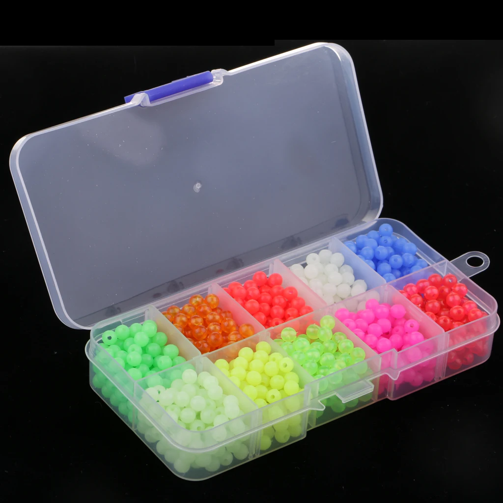 

Pack of 1000pcs Plastic Fishing Beads Fishing Lures Biats Beads Fishing Tackle Tools Eggs for Saltwater Fishing