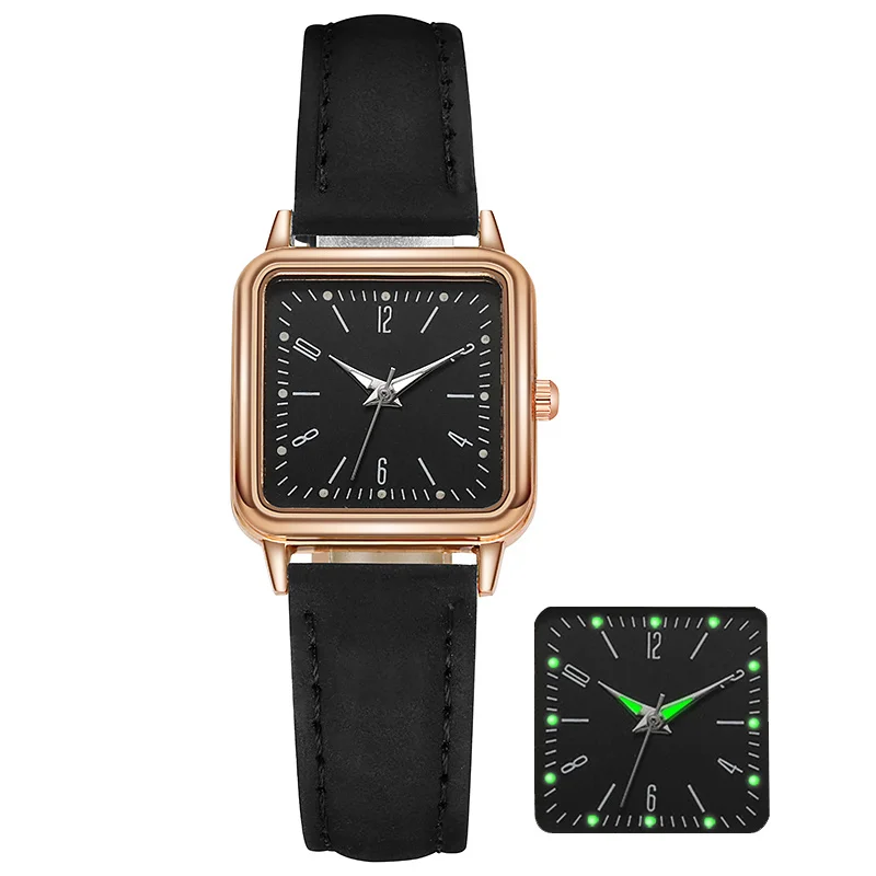 Women Luminous Arabic Numbers Square Luxury Ladies Quartz Wristwatches Clock Relogio Feminino Montre Femme | Наручные часы